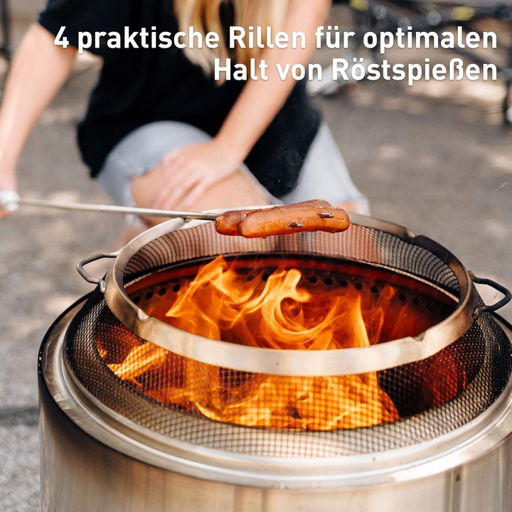 Solo Stove Funkenschutz für Yukon Feuerschale I Feuerschalengitter, Funkenhaube, Feuerstelle Zubehör