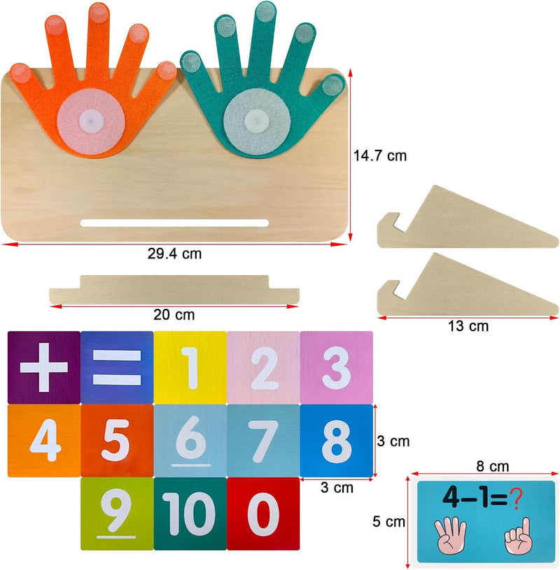 YATOSEEN Montessori Mathematik Spielzeug für Kinder, Pädagogisches Lern Spielzeug aus Holz mit Zahle