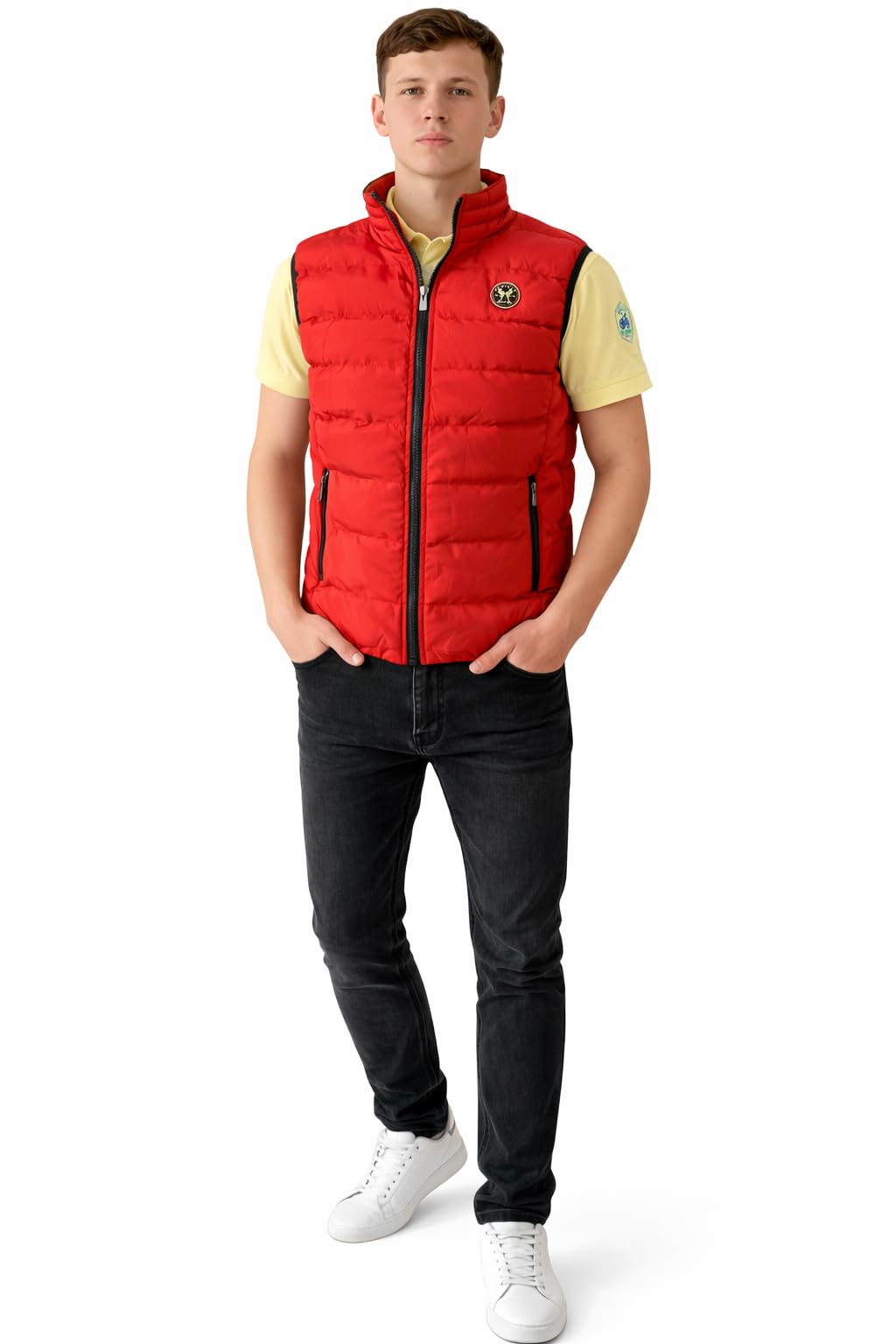 2chilly Herren leichte Steppweste Weste Berlin Bodywarmer mit Seitentaschen gesteppt ideal für den Ü