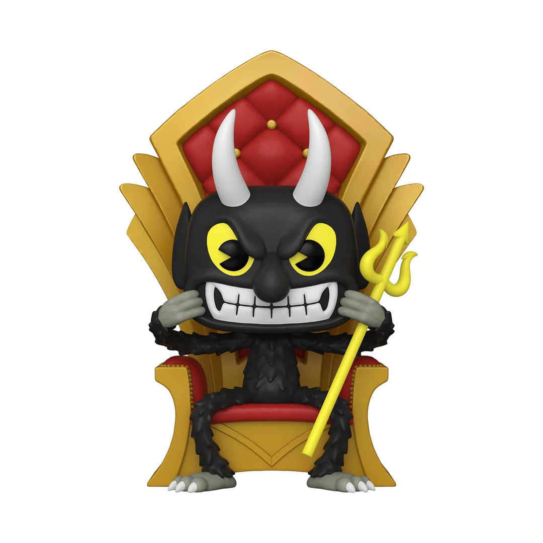 Funko Pop! Deluxe: Cuphead - The Devil in Chair - Vinyl-Sammelfigur - Geschenkidee - Offizielle Hand