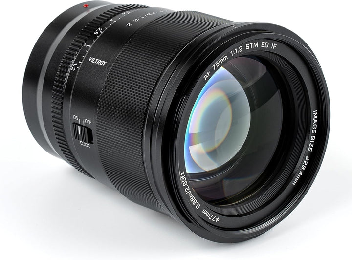 VILTROX 75mm f/1.2 Z-Mount APS-C Objektiv Prime Grosse Blende für Nikon Z Mount Z30 Z50 Zfc Z5 Z6 Z7