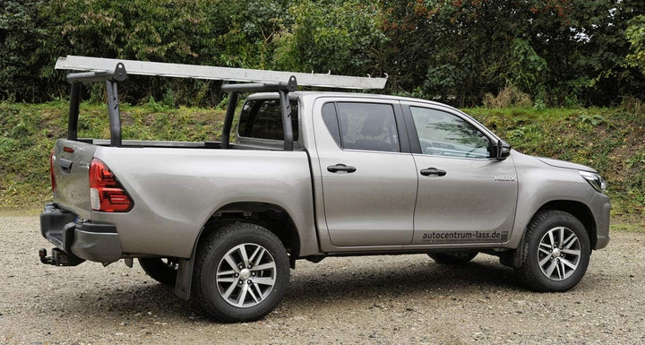 1 Stück Schwarzer Ladder Rack Gepäckträger Trägersystem Zuladung Dachträger universell Pickup Kanu B