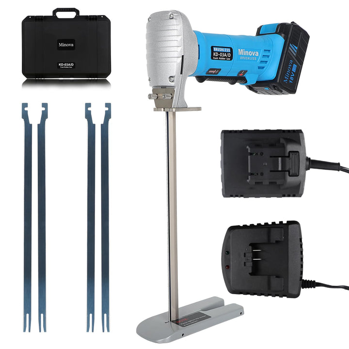 MINOVA Schaumgummisäge Schaumstoffsäge 30 cm Wechselstrom/Gleichstrome (AC/DC) Kit, Schneiden aller
