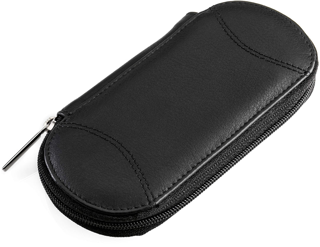 REMOS Nageletui leer aus echtem Leder zum Bestücken mit 5 Instrumenten - schwarz, Schwarz