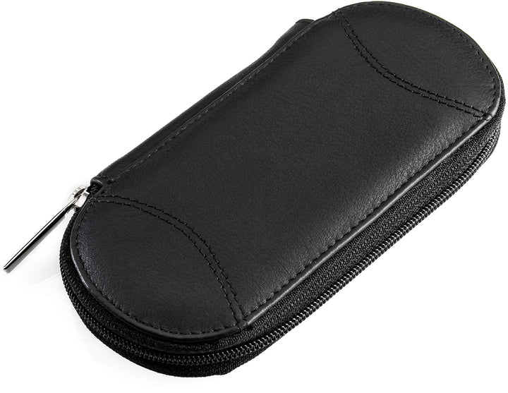 REMOS Nageletui leer aus echtem Leder zum Bestücken mit 5 Instrumenten - schwarz, Schwarz