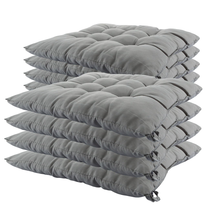DAJAVE 8er Set Sitzkissen Stuhlkissen 40x40 cm – Memory Foam Sitzpolster Orthopädisch für Bürostuhl,