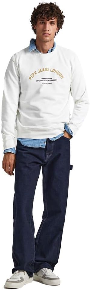 Pepe Jeans Herren Medley Crew Sweatshirt M White (Off White), M White (Off White)