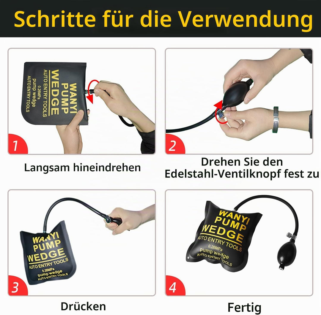WANYI 2 Stück Montagekissen luftkissen Air Wedge Pump luftkissenheber hebekissen hebekissen für möbe