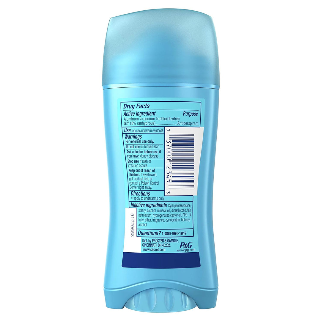 6x Secret Invisible Solid Antiperspirant Deodorant- SHOWER FRESH - aus USA