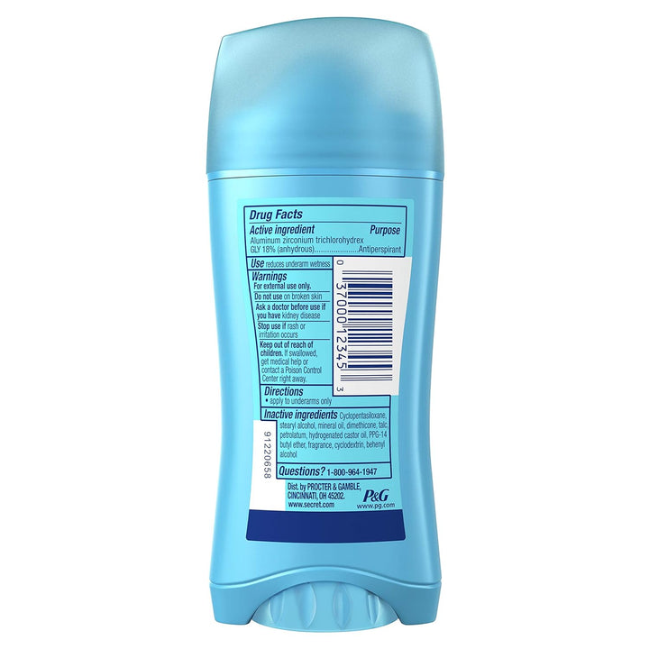 6x Secret Invisible Solid Antiperspirant Deodorant- SHOWER FRESH - aus USA