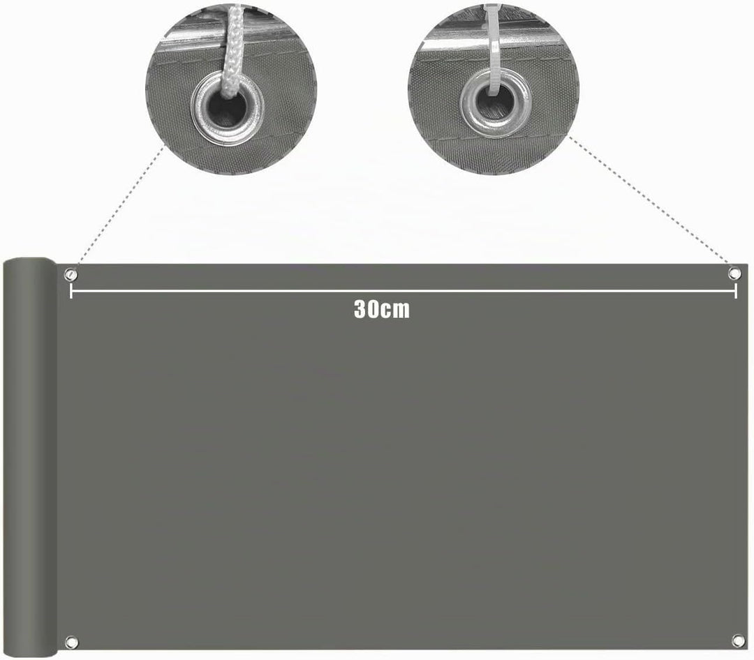 Balkon Sichtschutz Balkonabdeckung (390Grössen &amp; 8 Farben) Balkonverkleidung Ohne Bohren blickdichte