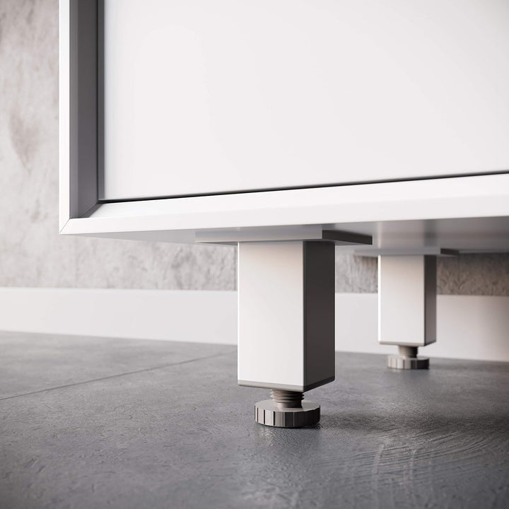Sossai Exklusiv Möbelfüsse E4MF, höhenverstellbares 4er Set, Höhe: 120 mm, aus Aluminium 45 x 45 mm