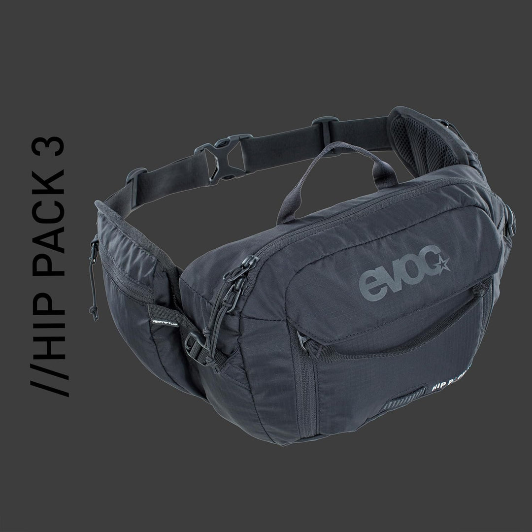 EVOC HIP Pack 3 und HIP Pack PRO 3 Hüfttasche Bauchtasche für Bike-Touren & Trails (3L Fassungsvermö