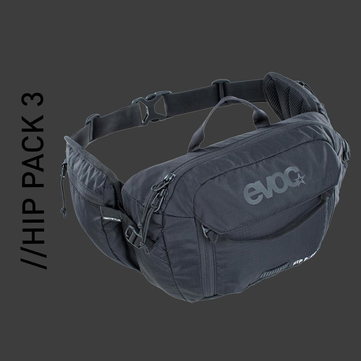 EVOC HIP Pack 3 und HIP Pack PRO 3 Hüfttasche Bauchtasche für Bike-Touren & Trails (3L Fassungsvermö