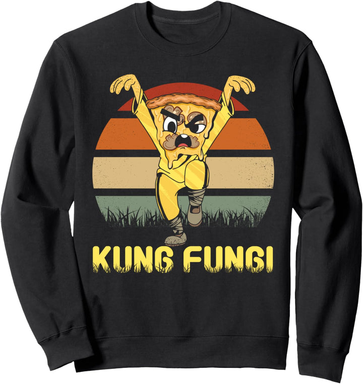 Cool Kung Fu - Kung Funghi Pizza Pilze Halloween Zombie Sweatshirt