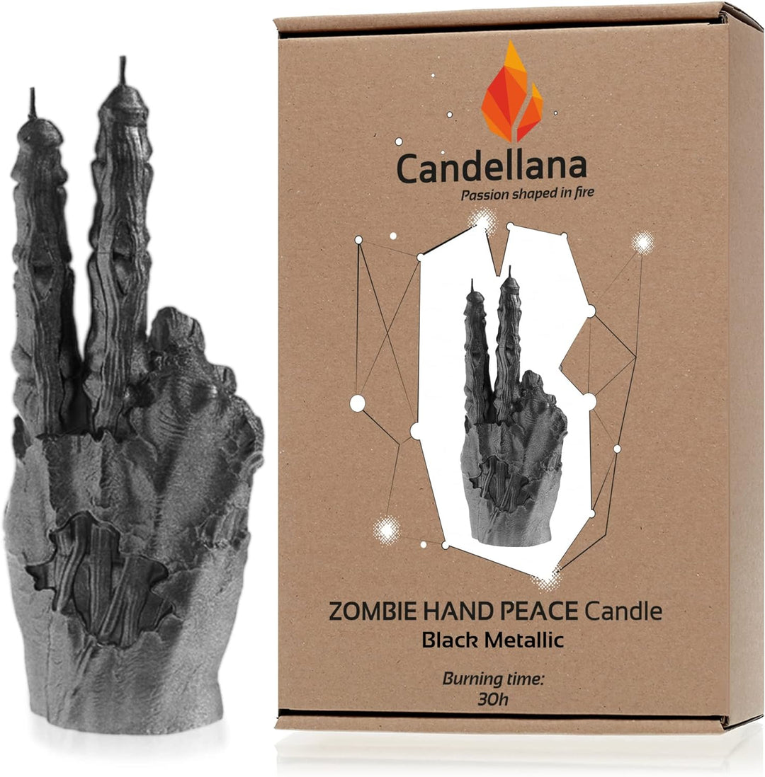 Candellana Zombie Deko Kerze - Zombie Hand Deko - Halloween Deko Hand - Gothic Deko - Grunge Deko Ke