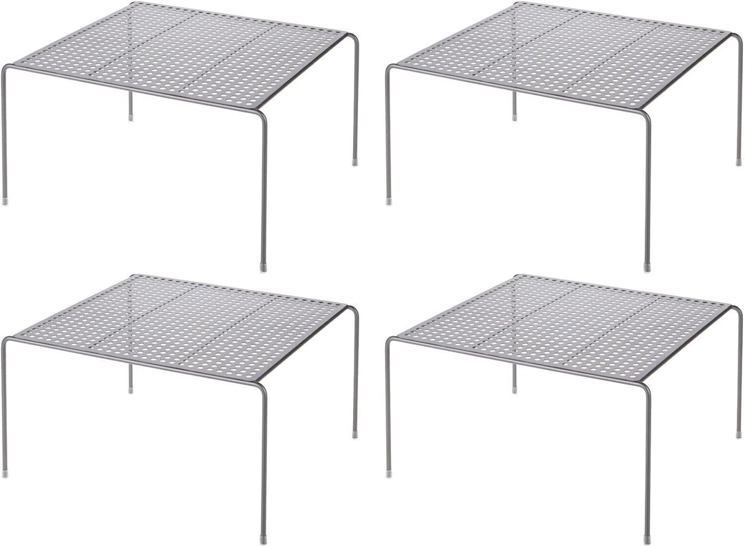 mDesign Kleiderschrank Aufbewahrung – praktisches Kleiderschranksystem – Regalsystem aus Metall für