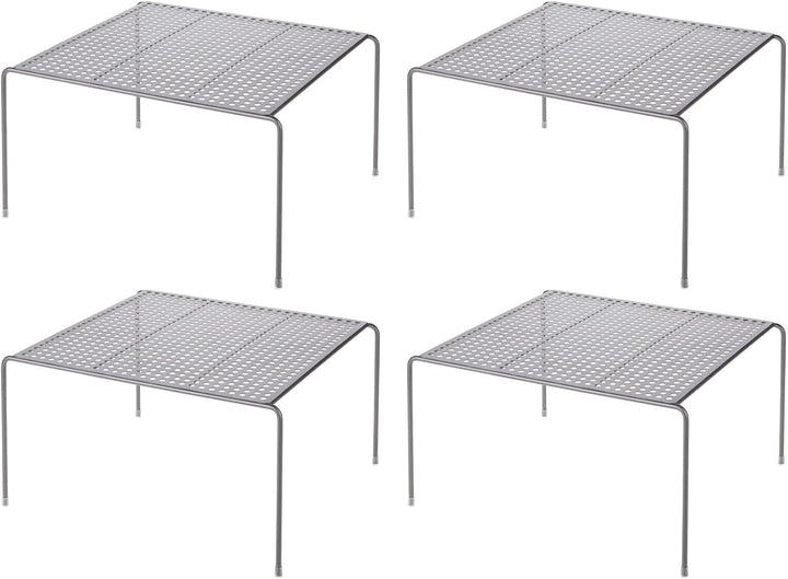 mDesign Kleiderschrank Aufbewahrung – praktisches Kleiderschranksystem – Regalsystem aus Metall für