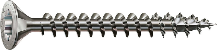 SPAX Universalschraube aus Edelstahl rostfrei A2, 6,0 x 80 mm, 100 Stück, T-STAR plus, Senkkopf, Vol