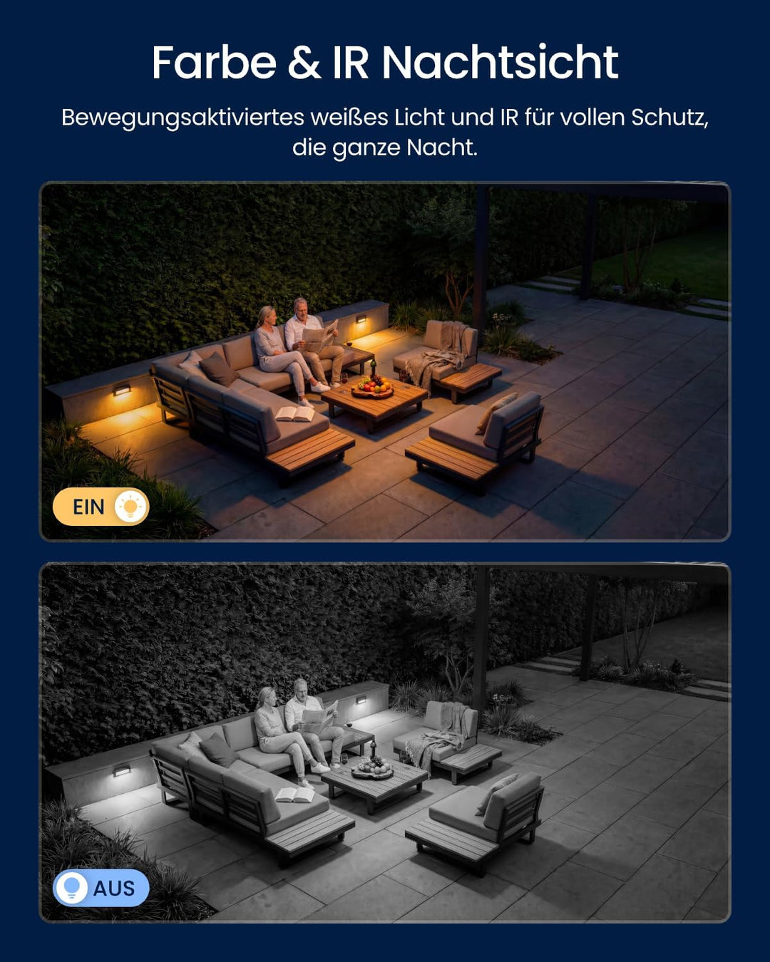Reolink Dreifachobjektiv PoE Sicherheitskamera für den Aussenbereich, 10MP 180° Panorama & 4K PT mit