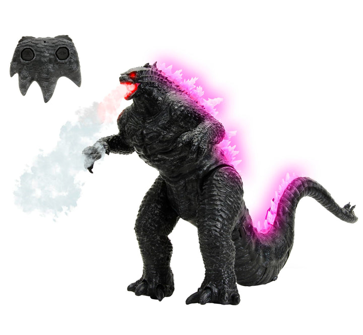 Jada Toys Godzilla Heat-Ray Breath RC Echse ferngesteuert (63 cm) mit Wasserdampf-Hitzestrahl & Soun