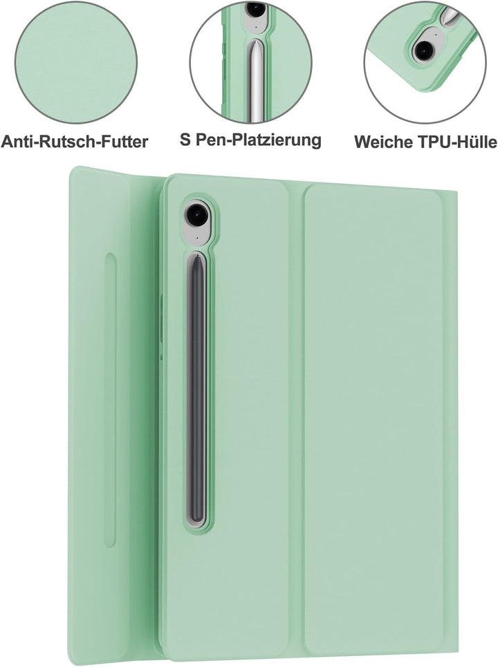 IVEOPPE Tastatur für Samsung Galaxy Tab S9FE/S10FE 10.9", Hülle Tastatur Galaxy Tab S9/S10FE 2025, M