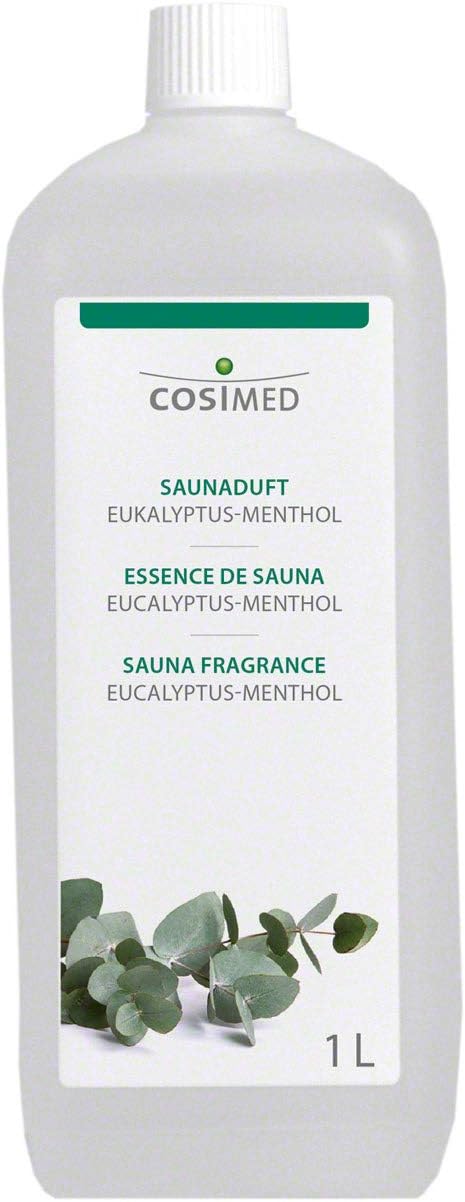 cosiMed Saunaduft Eucalyptus-Menthol Konzentrat Saunaaufguss Saunazubehör, 1 l