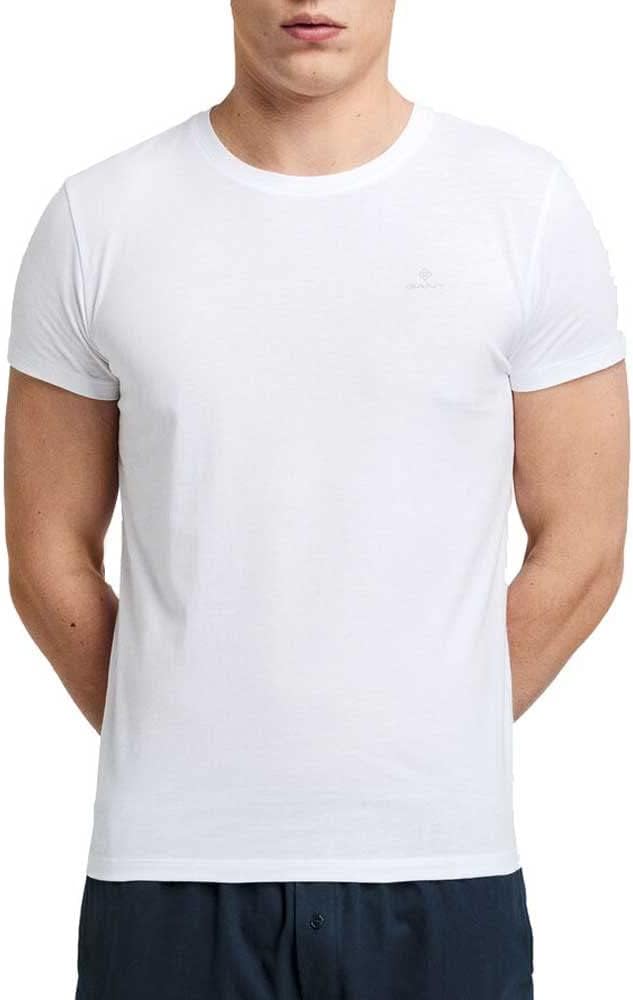 GANT Herren T-Shirt MIT Rundhalsausschnitt 2ER Pack, Navy / White