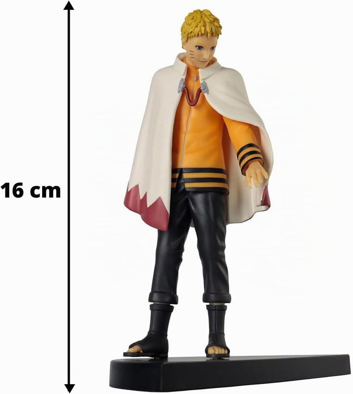 BANPRESTO Figur Statue Uzumaki Naruto Hokage 20th Anniversary BAN19134 - Höhe 16cm - Mehrfarbig