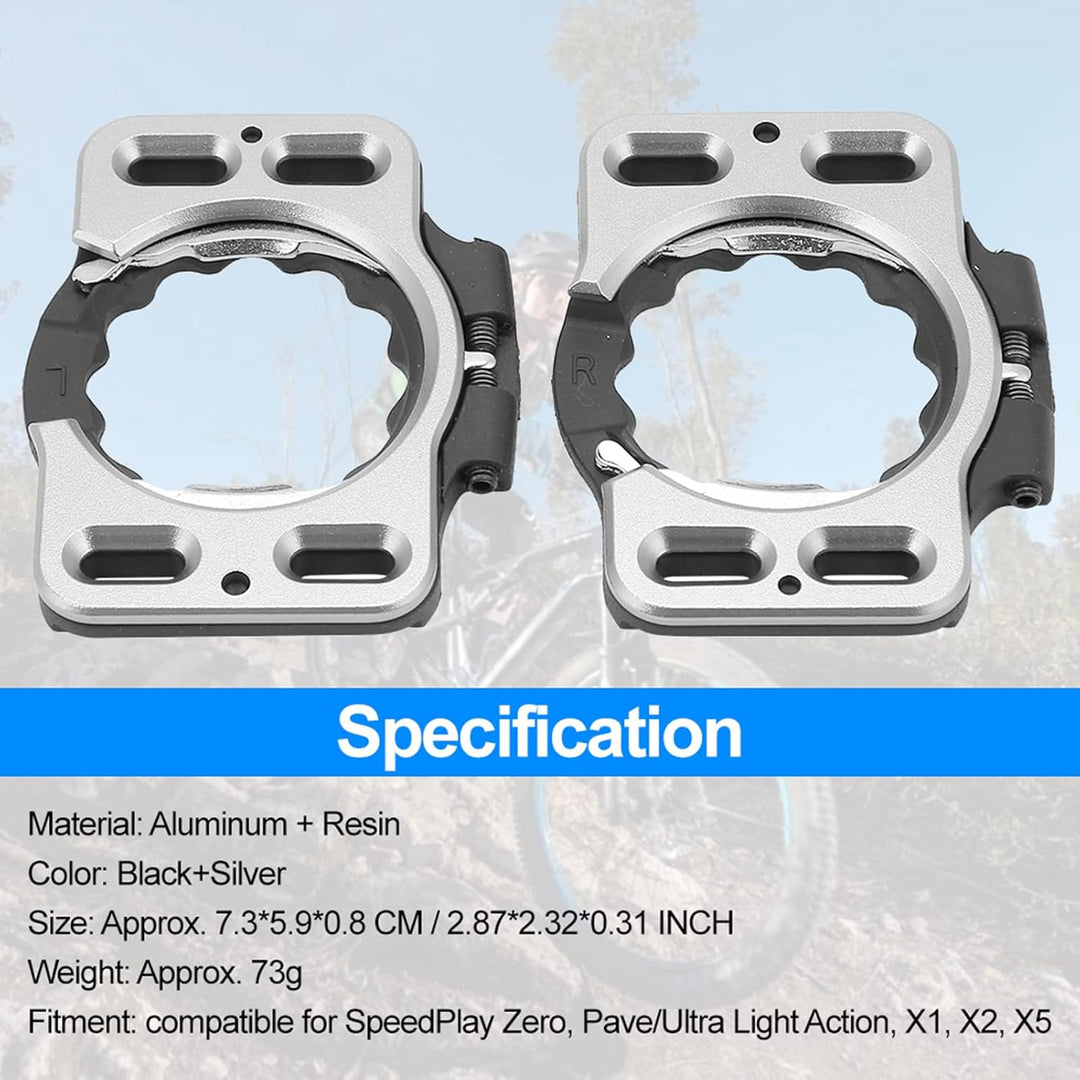 speedplay zer0 cleats + 1-Paar Schnellfreigabeschuhabdeckungsadapter für SpeedPlay Zero Fahrradkit,