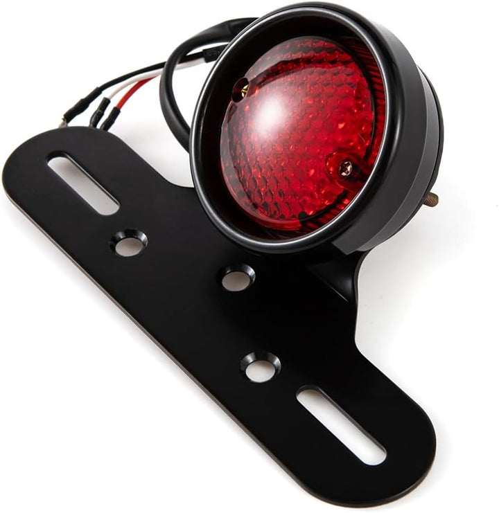 E24 E-Geprüft Motorrad Rücklicht LED Mit Halterung 12V Bremslicht Kennzeichenbeleuchtung Rotlicht fü