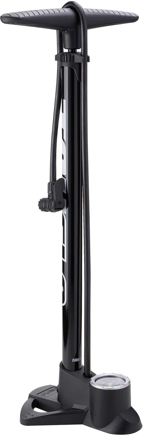 Easitrax 3-Gang-Pumpe mit Manometer, max. 160 psi Schwarz, Schwarz