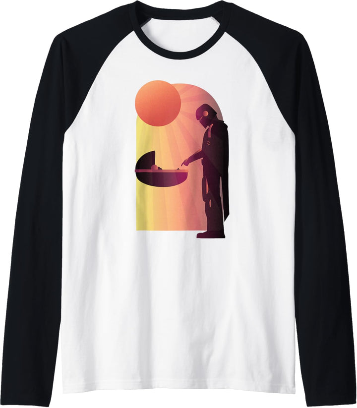 Star Wars The Mandalorian The Child Discovery Silhouette Raglan