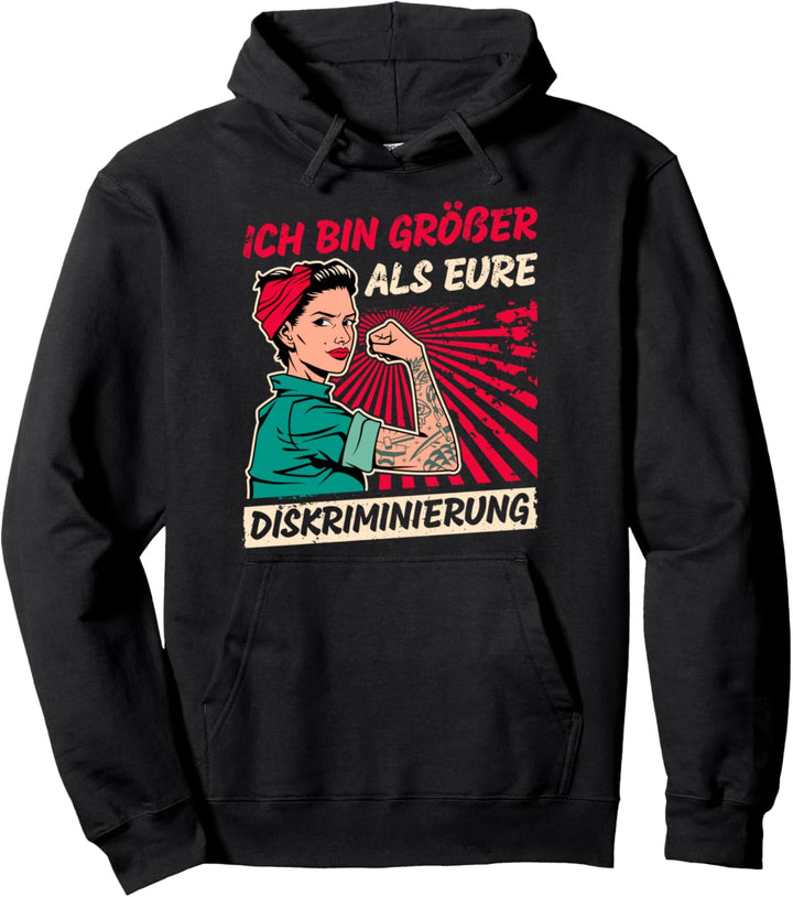 Gleichberechtigung Frauen, Gegen Diskriminierung Frauenpower Pullover Hoodie