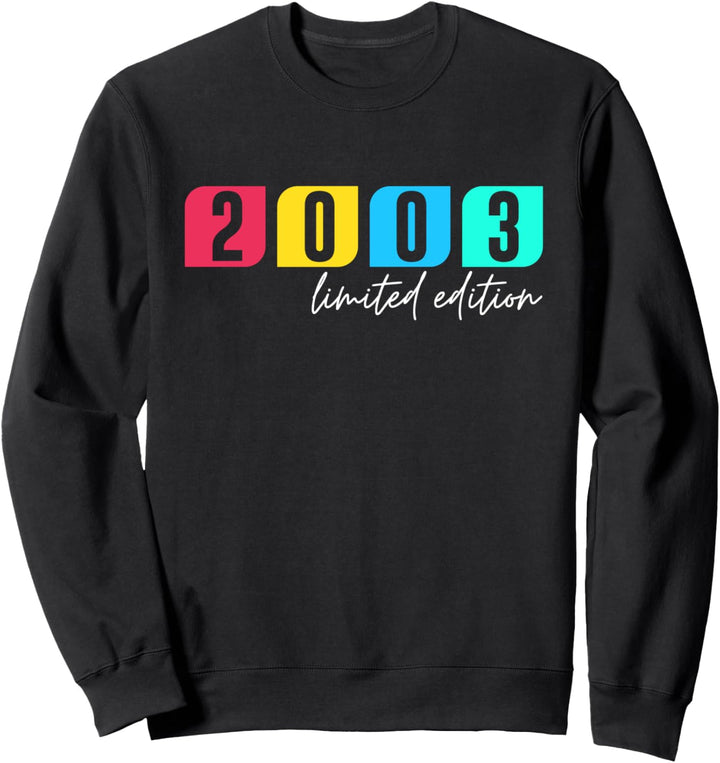 21. Geburtstag Mann Frau 21 Jahre 2003 Deko Lustig Geschenk Sweatshirt