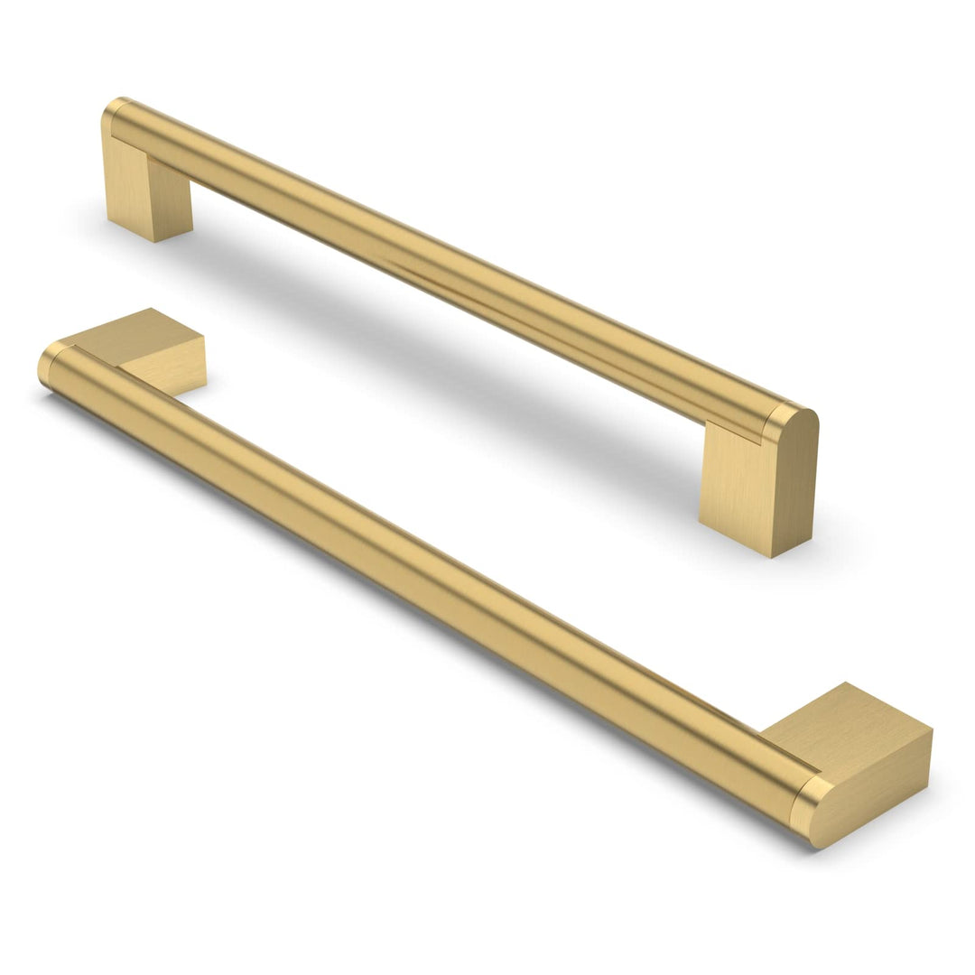 FURNIWARE 10 Stück Möbelgriffe, 224mm Bohrlochabstand Edelstahl Möbelgriffe Schrankgriffe Küche Kabi