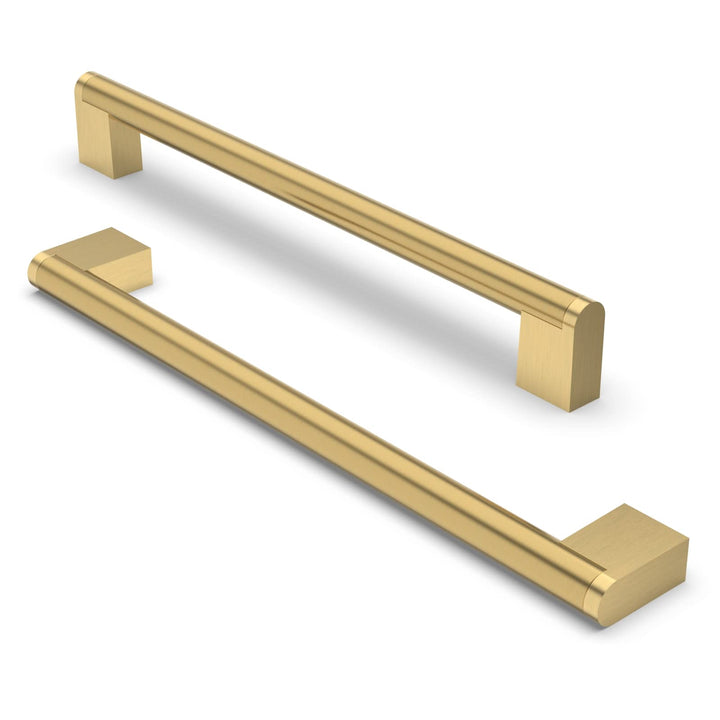 FURNIWARE 10 Stück Möbelgriffe, 224mm Bohrlochabstand Edelstahl Möbelgriffe Schrankgriffe Küche Kabi