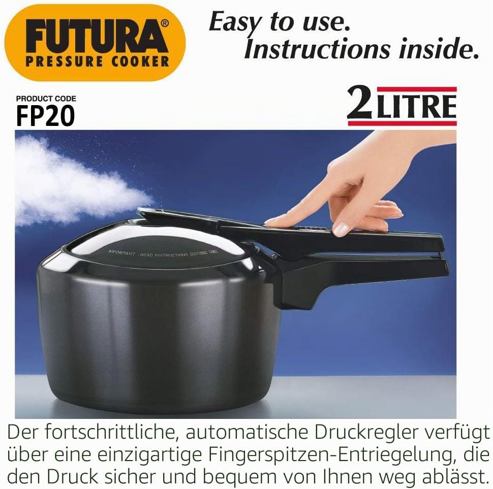 Hawkins Schnellkochtopf F05, 2 l, Schwarz, 2 L