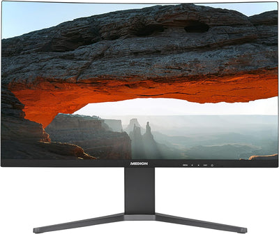 MEDION X52708 68,6 cm (27 Zoll) QHD Widescreen Curved Monitor (165Hz, 1440p, Adaptive Sync, 16:9, 1m