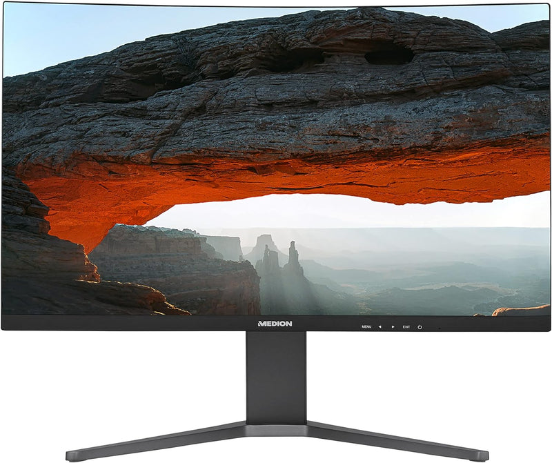 MEDION X52708 68,6 cm (27 Zoll) QHD Widescreen Curved Monitor (165Hz, 1440p, Adaptive Sync, 16:9, 1m