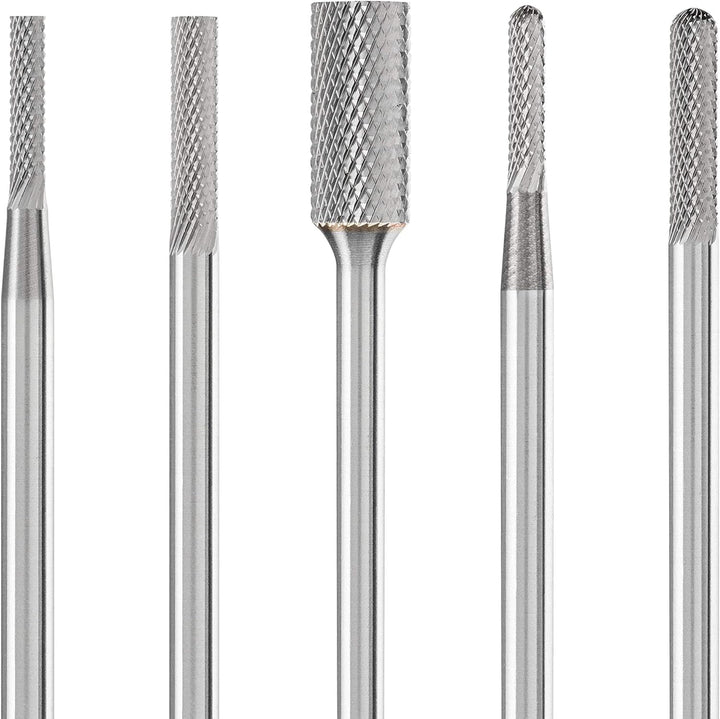 PFERD HM-Frässtift-Set, 10-teilig, Zahnung MICRO, Schaft-ø 3mm, 21901502 – für die Feinbearbeitung a