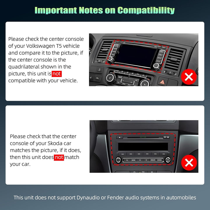 CAMECHO Android 10.0 Autoradio mit Carplay Wireless für VW Golf 5 Golf 6 Polo Tiguan, 7-Zoll Bildsch