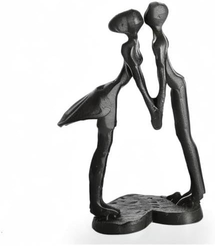 Aoneky Paar Eisenskulptur - Paar Statuette Geschenk zum Hochzeitstag, Geburtstag, Hochzeit, Weihnach