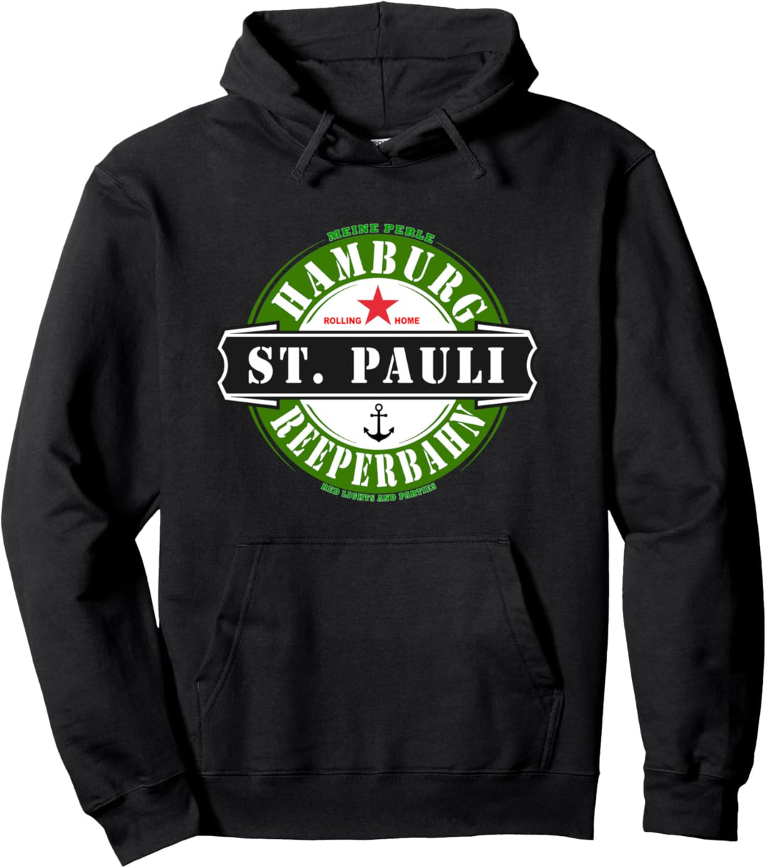 St. Pauli Hamburg Reeperbahn Party Kiez Hafen Hansestadt Pullover Hoodie