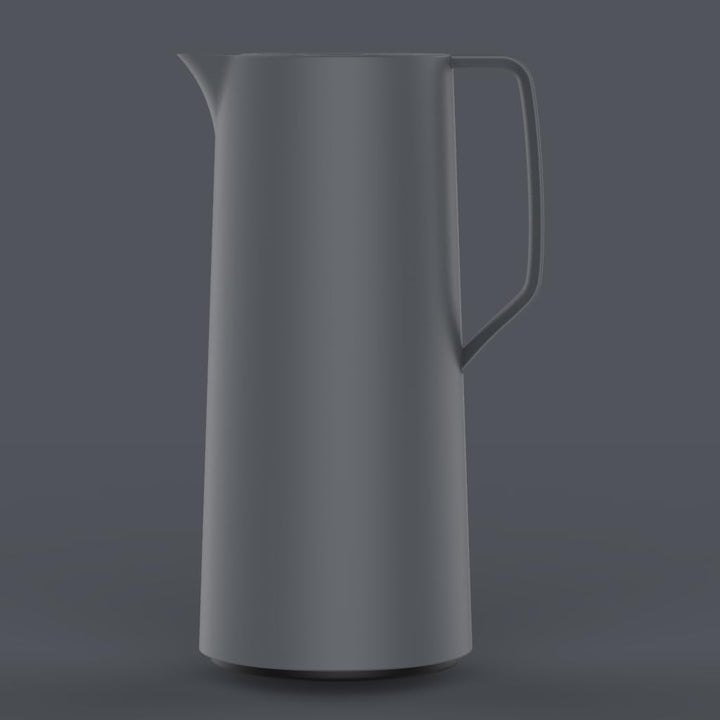 Emsa N41701 Motiva Isolierkanne | 1 Liter | Quick-Press-Verschluss | 12h heiss, 24h kalt | Glaskolbe
