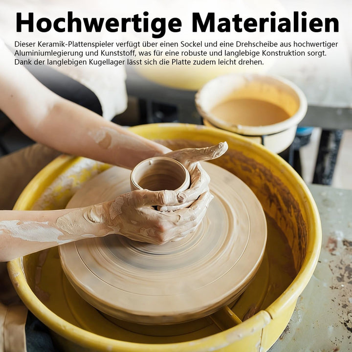 Töpferscheibe, Tortenplatte Drehbar Aluminiumlegierung, 25cm Drehscheibe Craft Clay Drehteller, Dopp