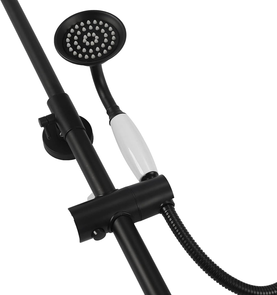 Retro Duscharmatur Duschset, Wandmontierte Regendusche aus Messing, Luxus-Regenmischer-Duschsystem f