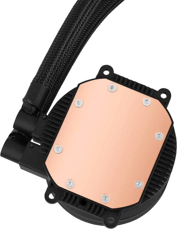 Aerocool MIRAGEL120, Flüssigkühlung CPU ARGB-Lüfter 12cm, TDP 200W, Schwarz