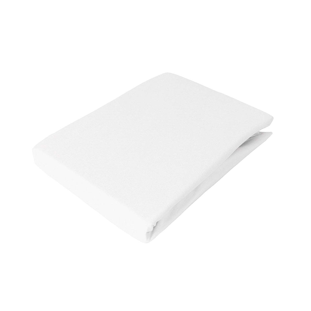 Dormisette Q371 Elastic-Jersey-Spannbetttuch mit Elasthan, Grösse: 180-200 x 200-220 cm, weiss
