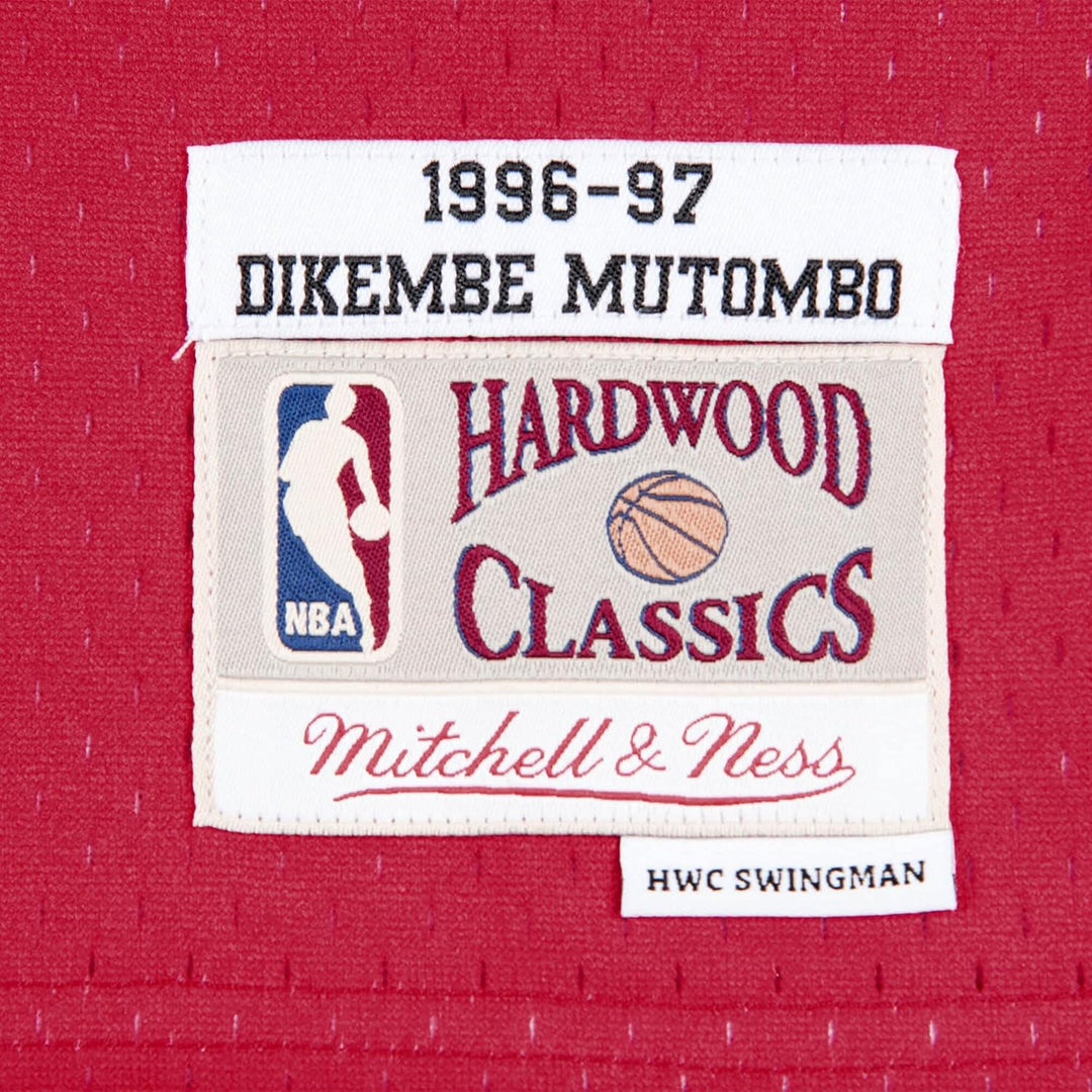 Mitchell & Ness NBA Atlanta Hawks Dikembe Mutombo Trikot Herren M Rot, M Rot
